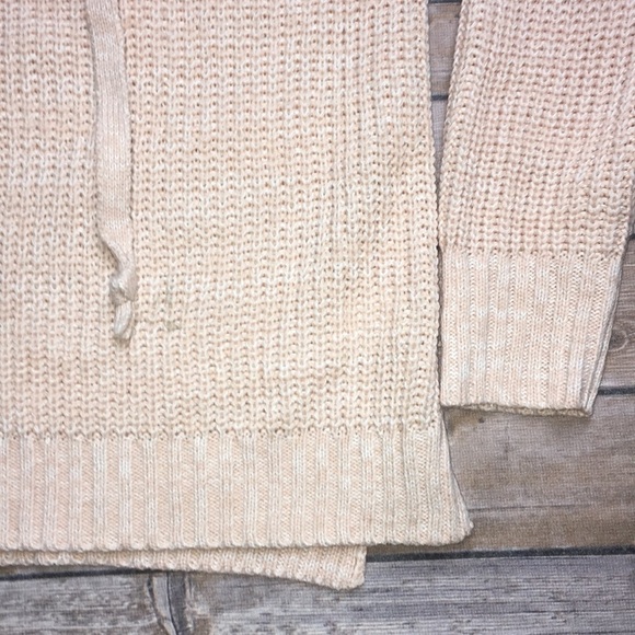 PEACH PINK KNITTED LACE UP SWEATER - Picture 3 of 5